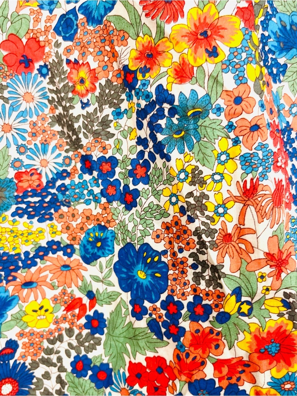 J.Crew Cotton Poplin Flutter Sleeve Top in Liberty Margaret Annie Floral XS - Picture 6 of 7